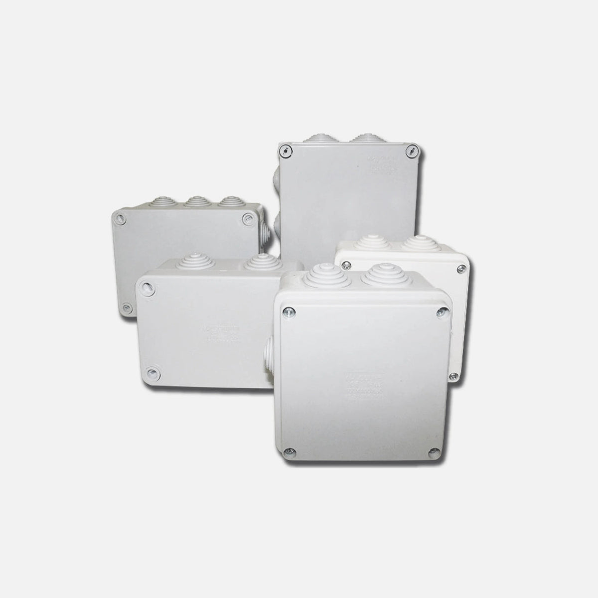 Courbi 32-21006-120 – Waterproof Junction Box IP55, 120×80×50mm, Thermoplastic, Grey