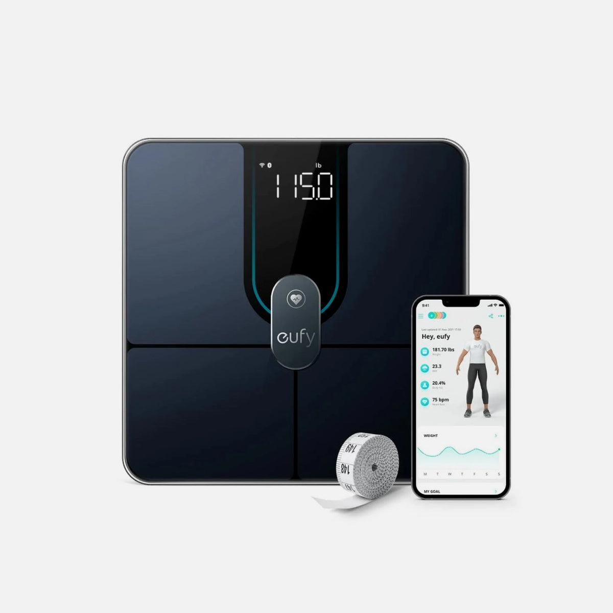 Anker Eufy P2 Pro Smart Scale – 16 Body Metrics, BIA, WiFi & Bluetooth