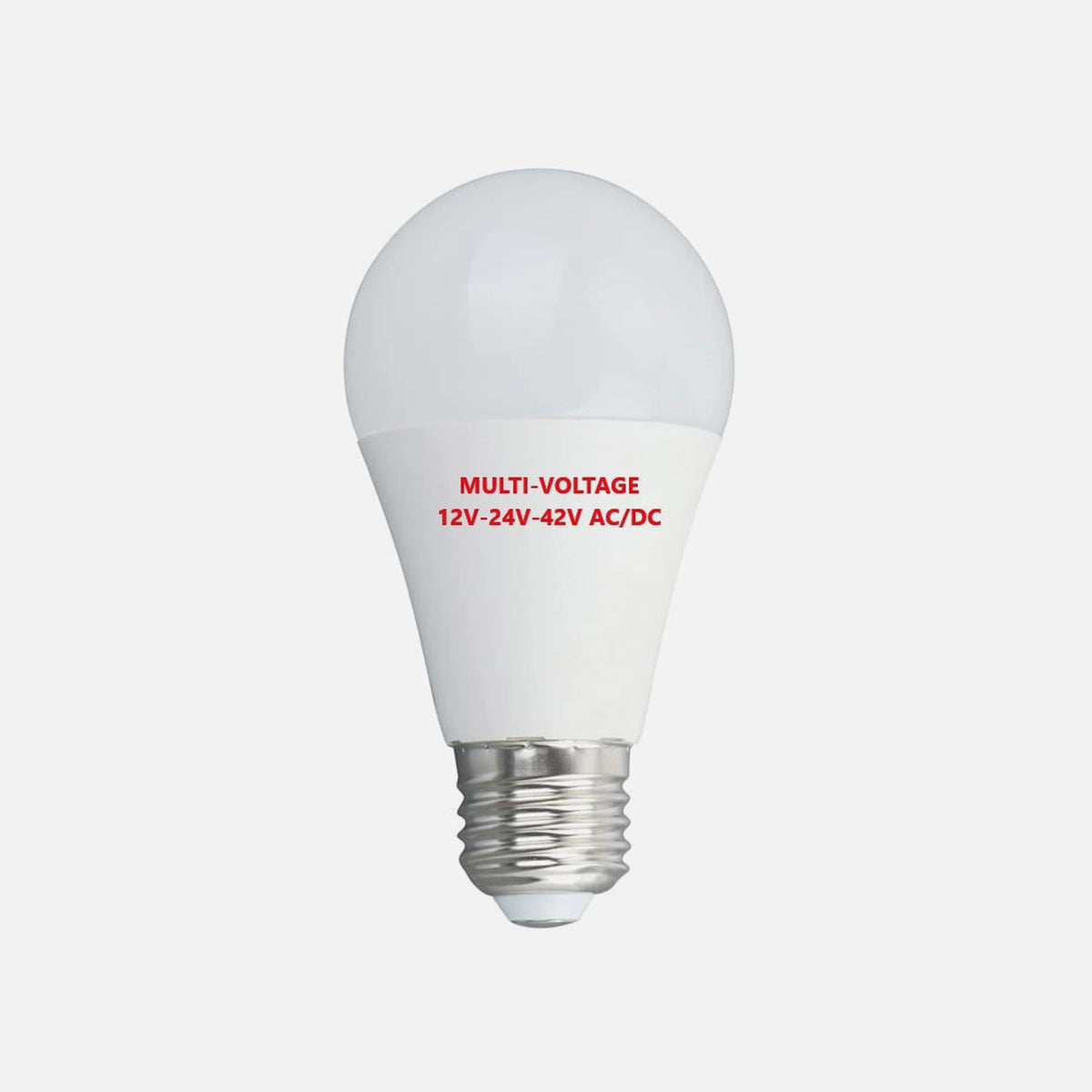 REDLED A60 Multi-Voltage LED Bulb – 10W, 4000K, E27, 12V/24V/42V AC-DC