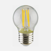 REDLED G45 Filament Globe Bulb – 5W, 3000K Warm, E27, Clear, 560lm