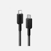 Anker A81F5G11 322 – USB-C to USB-C Cable 0.9m, Nylon Braid, PD, USB-IF, Black