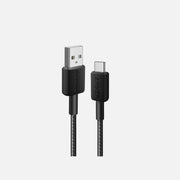 Anker A81H5G11 322 – USB-C to USB-C Cable 0.9m, Nylon Braid, 15W, USB-IF, Black