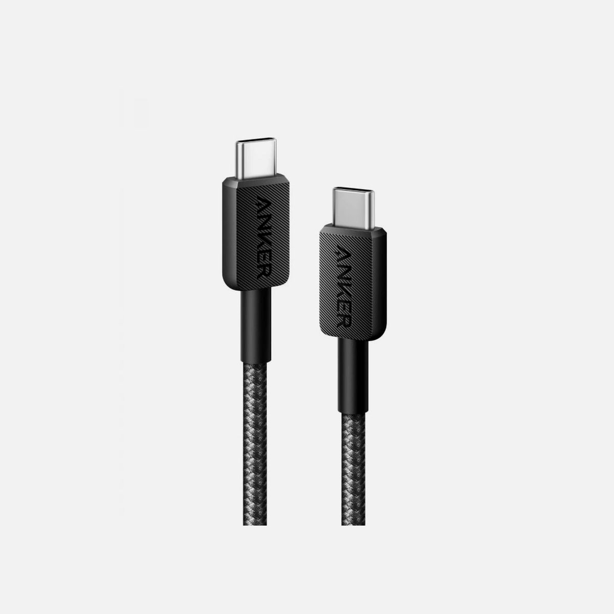 Anker A81F6G11 322 USB-C to USB-C Cable – 1.8m, Nylon Braid & 15W, Black