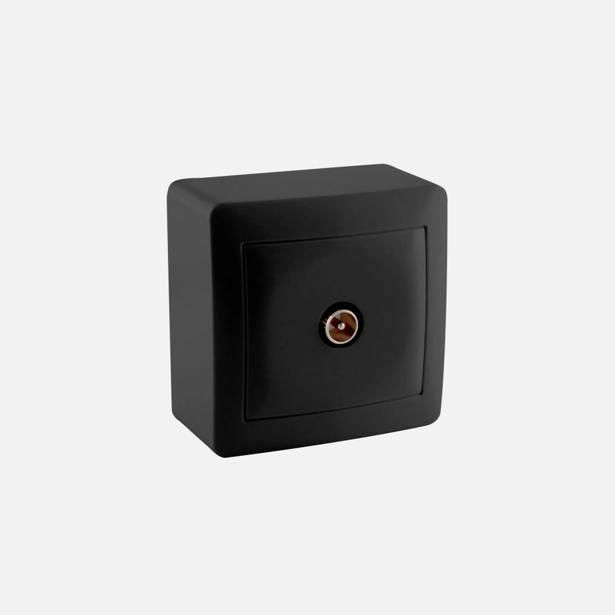 Stinel Karin TV Terminal Wall Socket – Black, Surface-Mount RF IP20