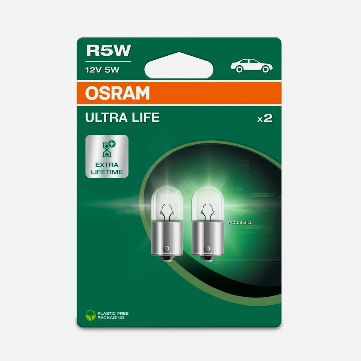 OSRAM ULTRA LIFE R5W 5W BA15s Automotive Signal Lamp – Twin Pack