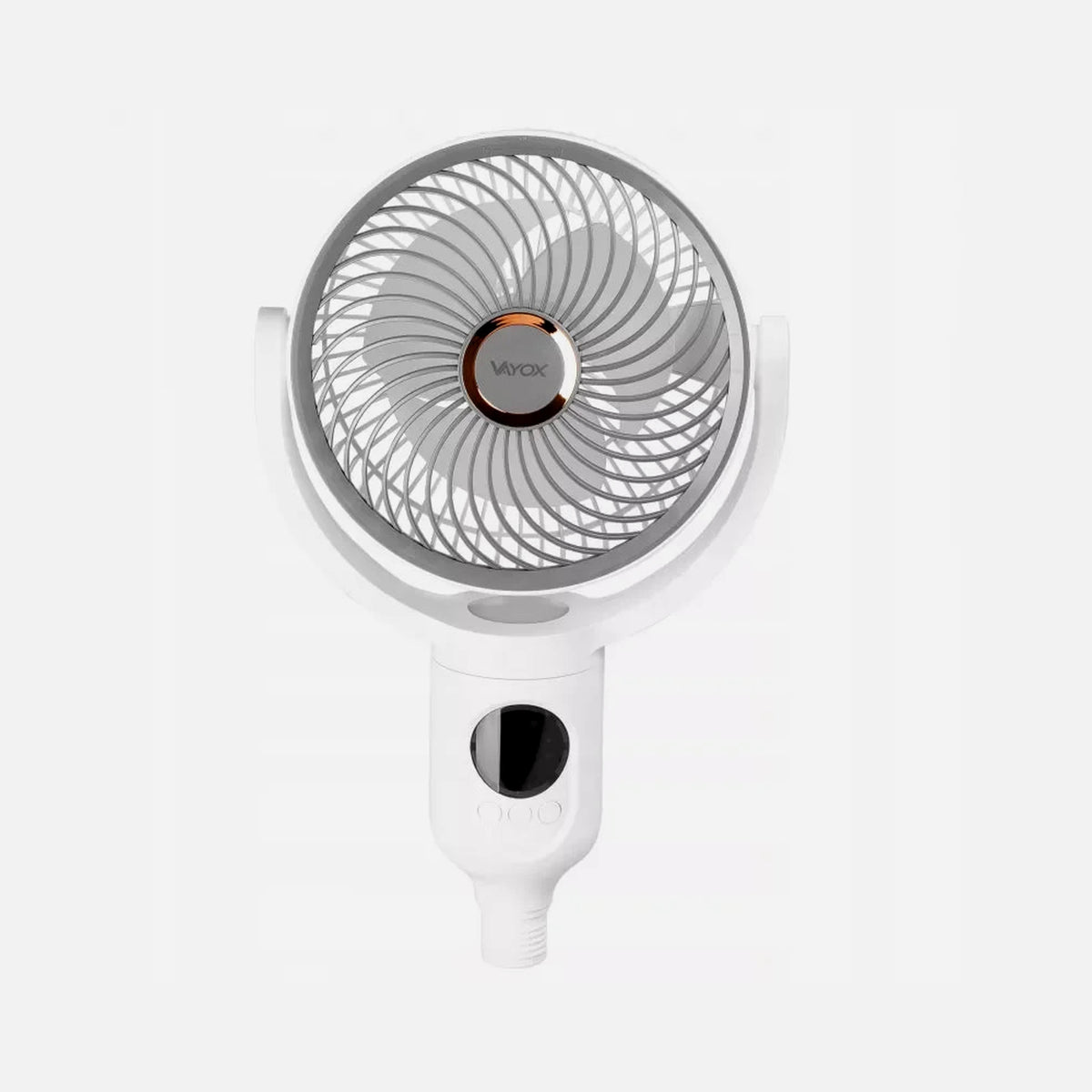 Vayox VA0434G Rechargeable Standing Fan with 6xSMD LED Light – Grey