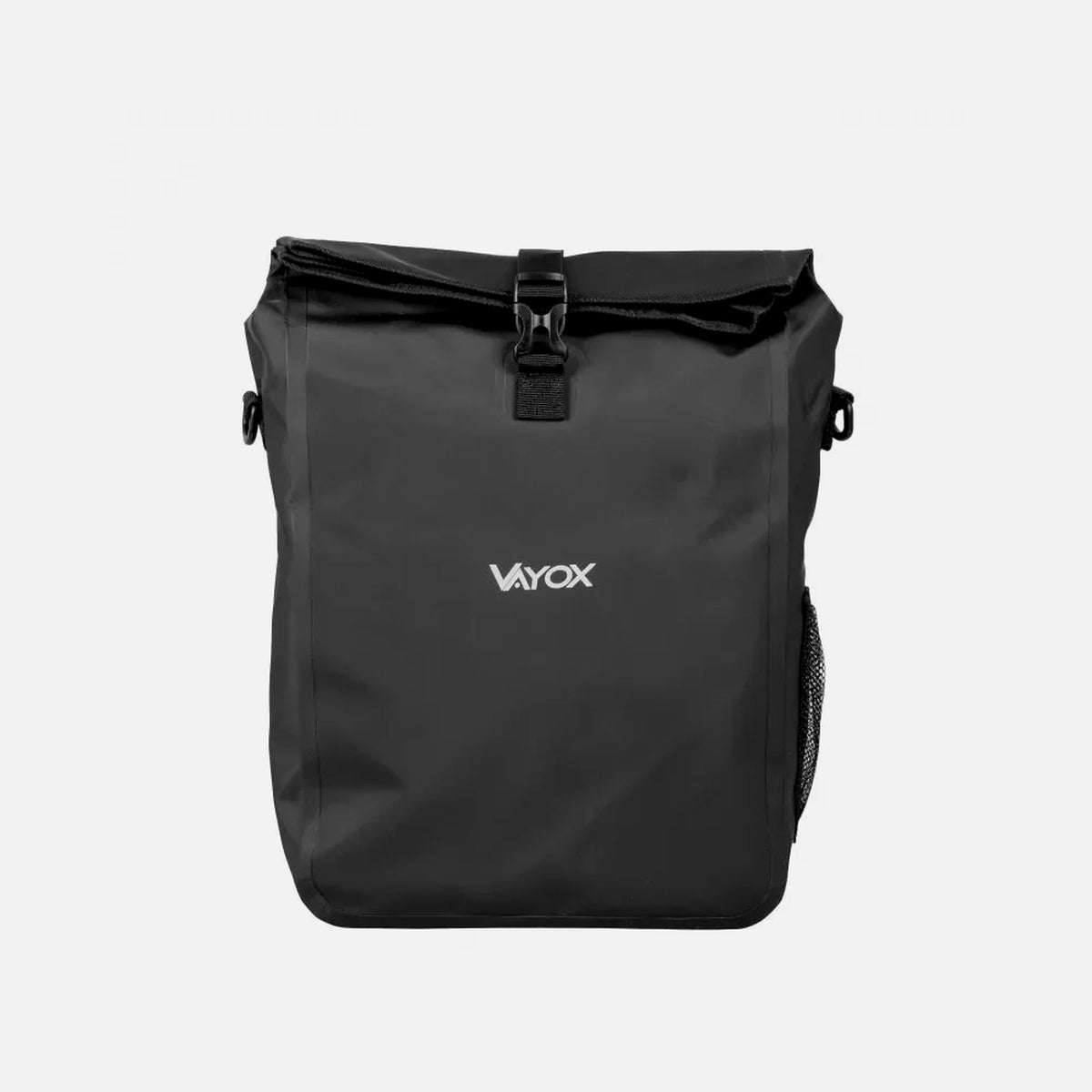 Vayox VA0444B Bike Pannier Rack Bag 20L PVC Black Hook Mount