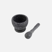 AJ Mortar & Pestle Set – Food-Safe Plastic, 10x9cm, Grey
