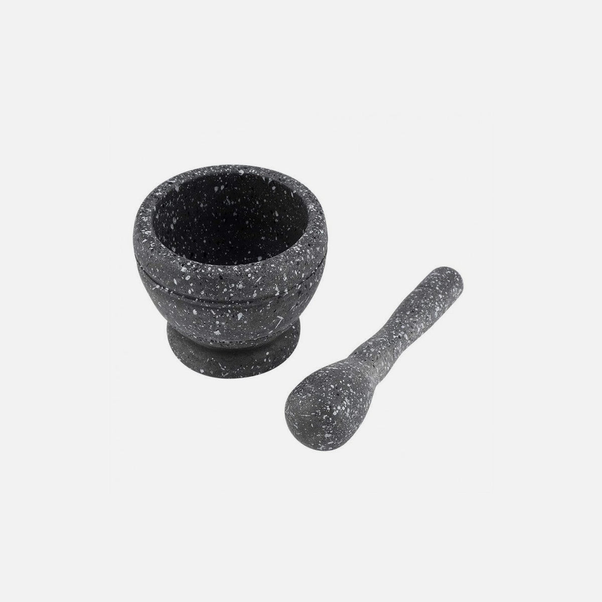 AJ Mortar & Pestle Set – Food-Safe Plastic, 10x9cm, Grey
