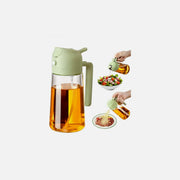 AJ Oil Sprayer for Cooking 470ml – Glass, BPA-Free, Soft Green