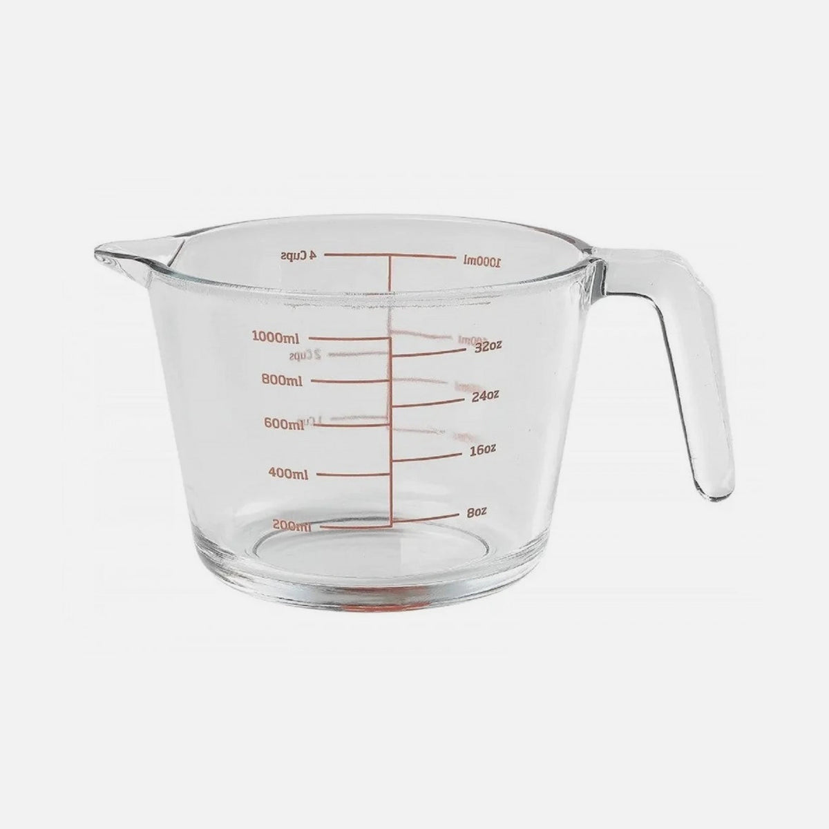 AJ Borosilicate Glass Measuring Jug 1L – BPA-Free, Heat-Resistant