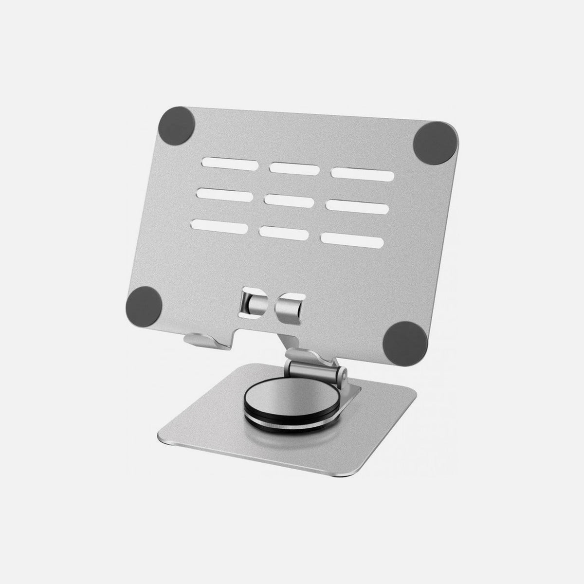 AJ Ergonomic Folding Laptop/Tablet Stand – Aluminum, 360° Rotation, up to 12"