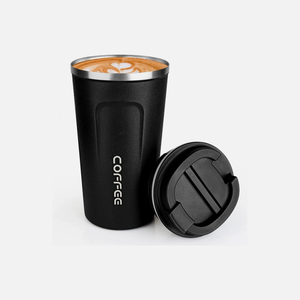 AJ Classico Travel Mug 510ml – Stainless Steel 304, Leak-Proof, Black