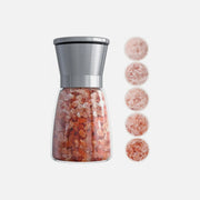 AJ Ceramic Salt & Pepper Mill 13.5cm – Glass with Adjustable Grind