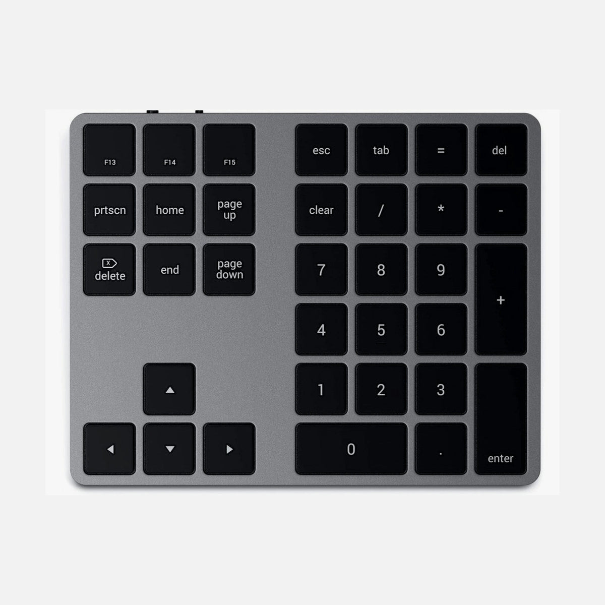 Satechi Extended Slim Numeric Keypad Bluetooth 34-Key for Apple Devices, Space Grey