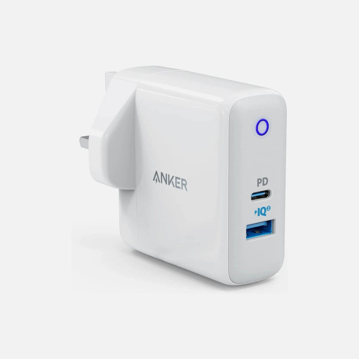 Anker PowerPort PD+ 2 Wall Charger 33W Dual-Port USB-C/USB-A (UK Plug)