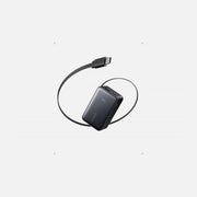 Anker Nano Power Bank 10000mAh 45W with Built-in Retractable USB-C Cable, White