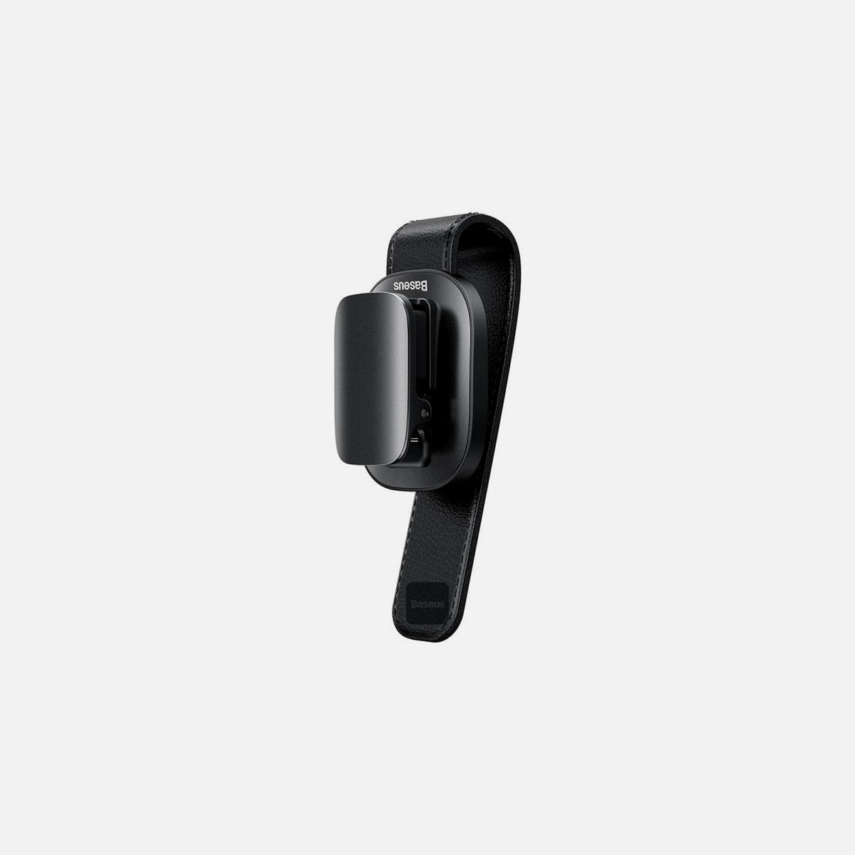 Baseus Car Glasses Holder – Sun Visor Clip, Anti-Scratch, Black