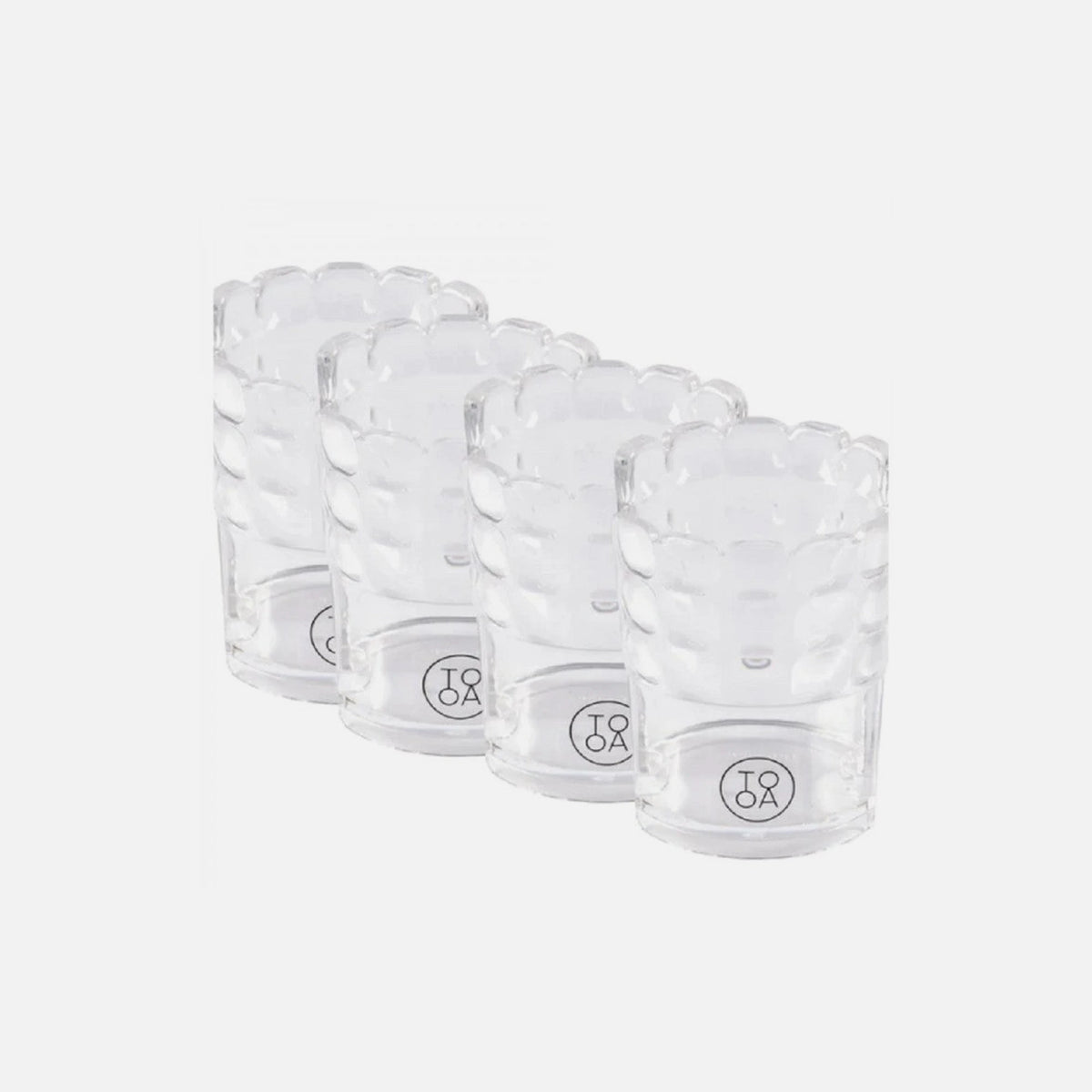 TooA Gelato Kit – 4 Cup Holders + 4 Spoons Set