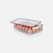 Vilde Egg Holder for 24 Eggs – Stackable Fridge Organizer with Lid