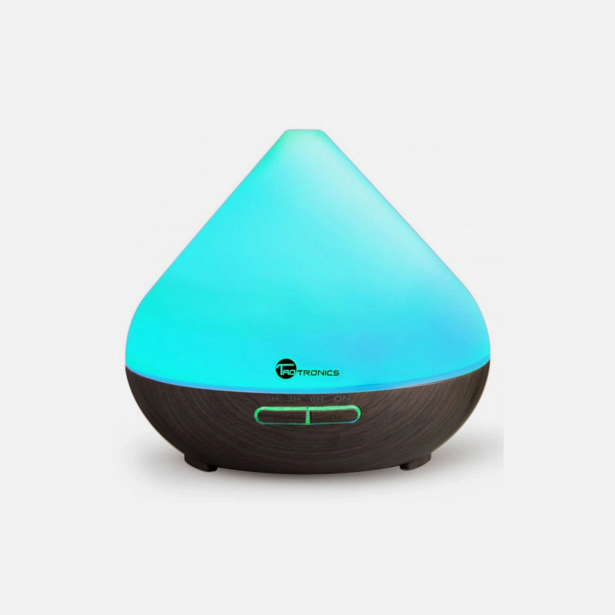 TaoTronics TT-AD002 Oil Diffuser 300ml – 7 LED Colours, Timer, Auto Shut-Off, Red Oak