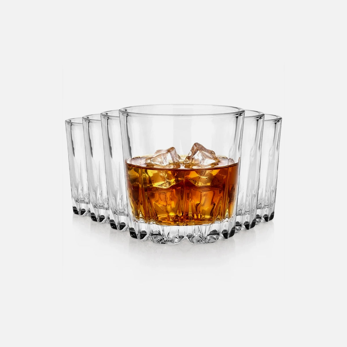 Vilde Whiskey Glasses Set of 6 × 280ml – Thick Glass
