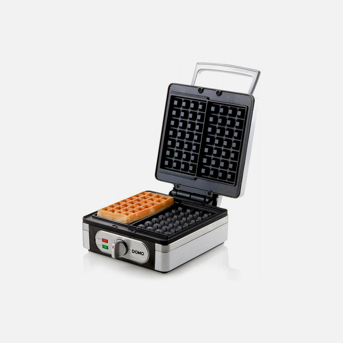 DOMO Waffle Maker 1400W with Adjustable Temperature for Square Belgian Waffles – BPA-Free