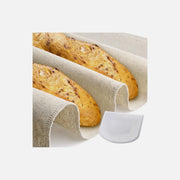 AJ Dough Bread Couche Cloth 90×60cm Cotton with Proofing Scoop – Baguette / Ciabatta Set