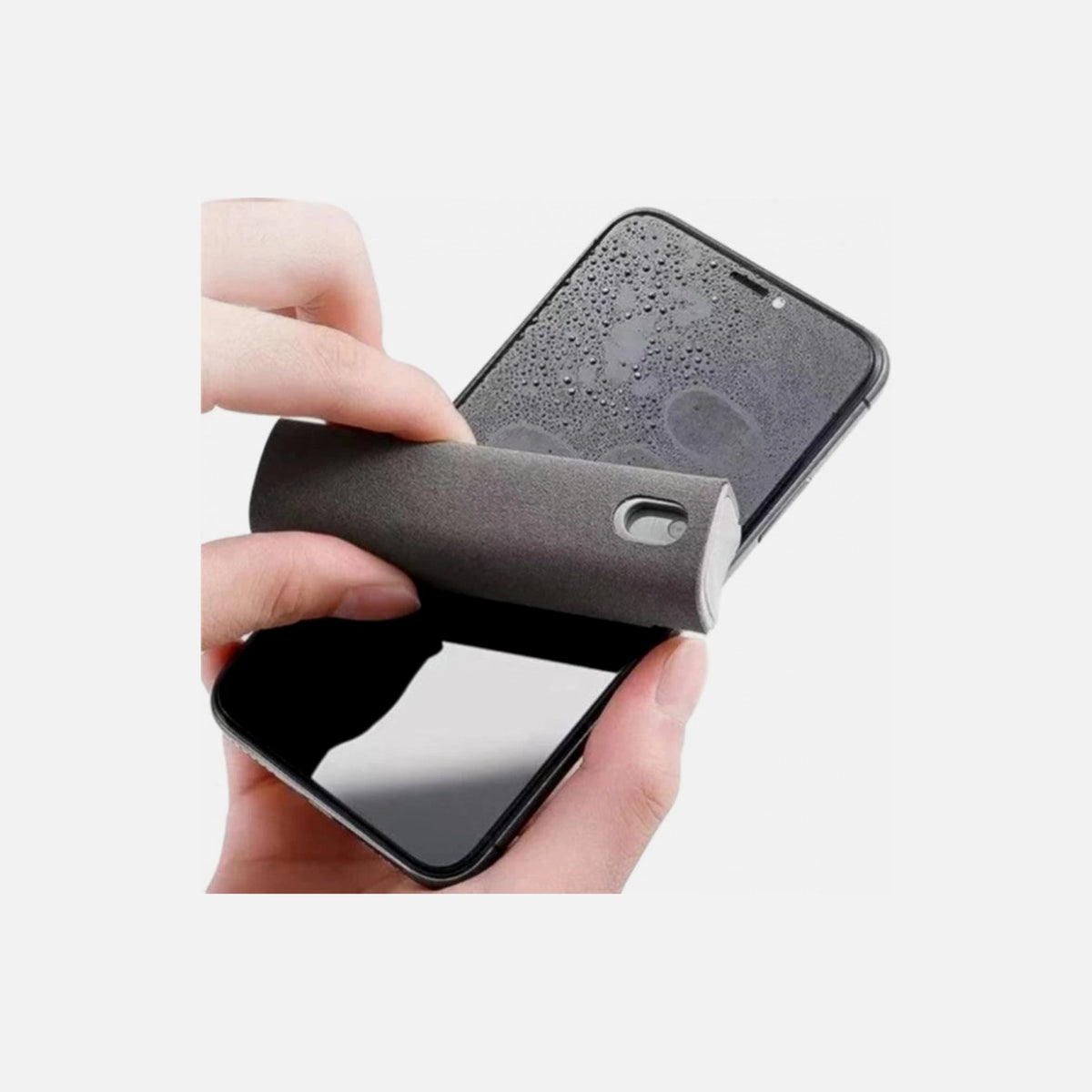 Swissten 2-in-1 Screen Cleaner 10ml with Microfiber Cloth – Grey