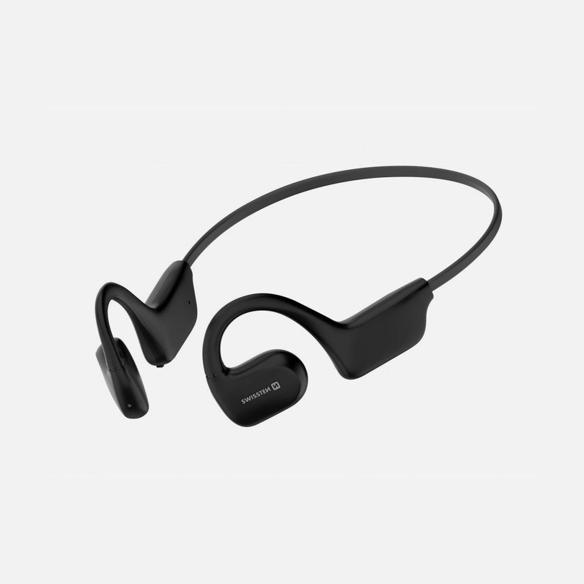 Swissten Gym Open Ear Bluetooth 5.2 Handsfree Sweat-Resistant Earbuds – Black