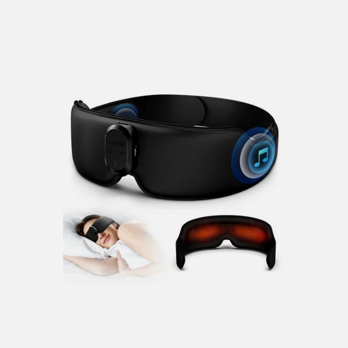Renpho EyeSnooze Aroma Sleep Mask – Heat 40-45°C, Bluetooth Audio, Aromatherapy