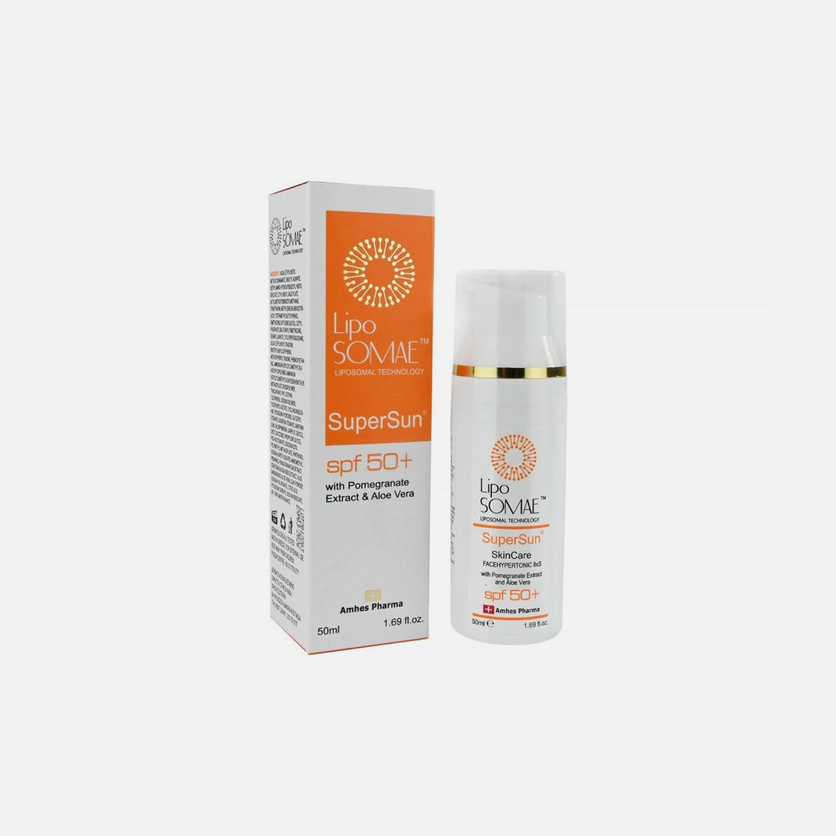 LipoSOMAE Super Sun SPF 50+ Face Sunscreen 50ml – Liposome Anti-Aging Protection