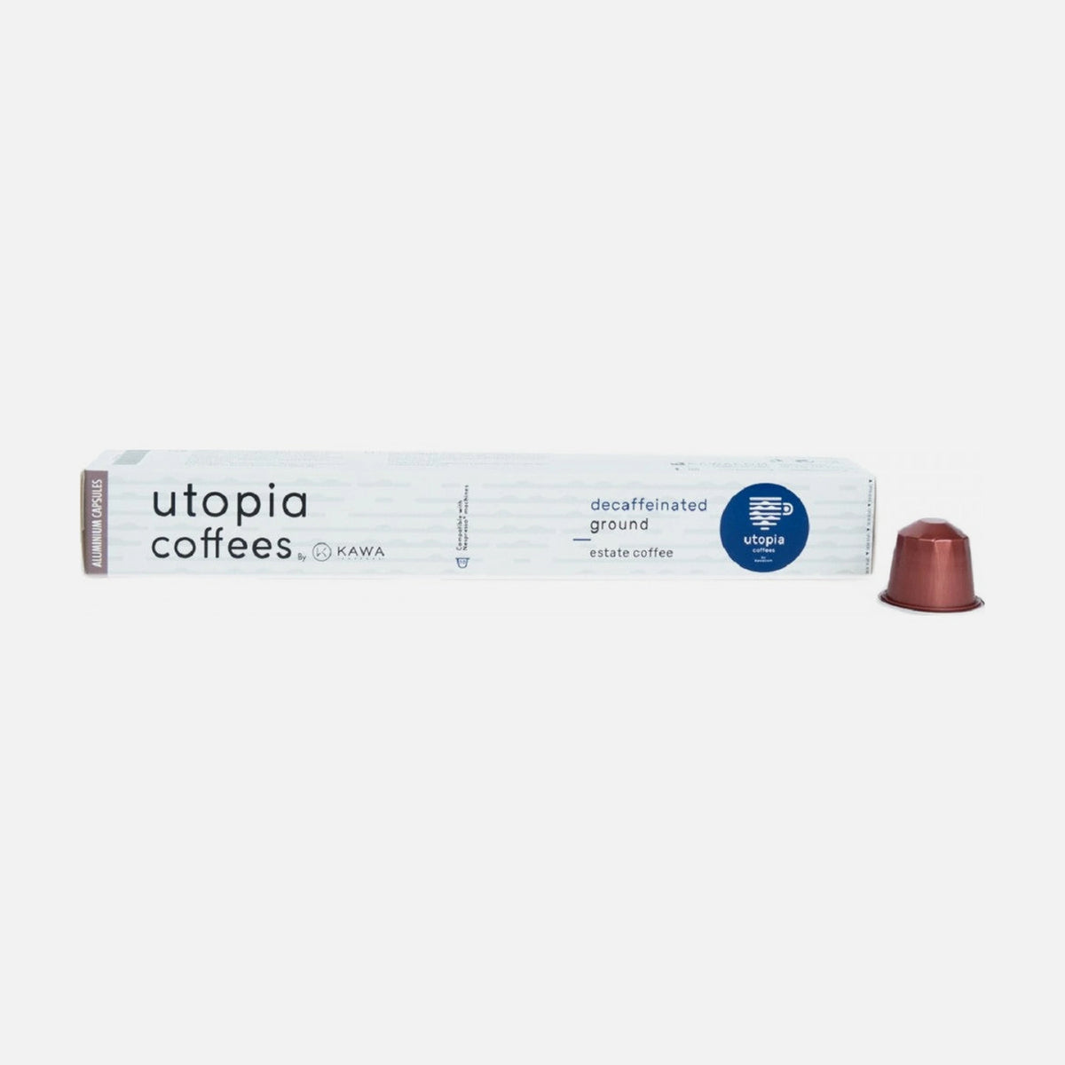 Utopia Coffees Espresso Decaf Aluminium Capsules 10pcs – Nespresso Compatible