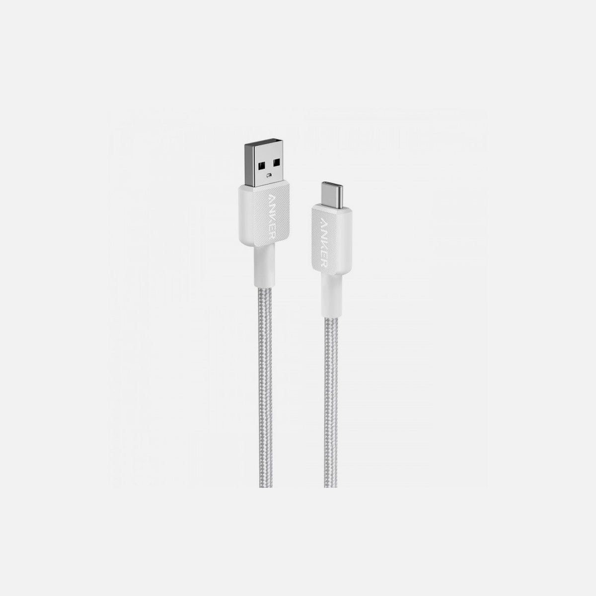 Anker 322 USB-A to USB-C Cable 0.9m – Nylon Braided, 15W, USB-IF Certified, White