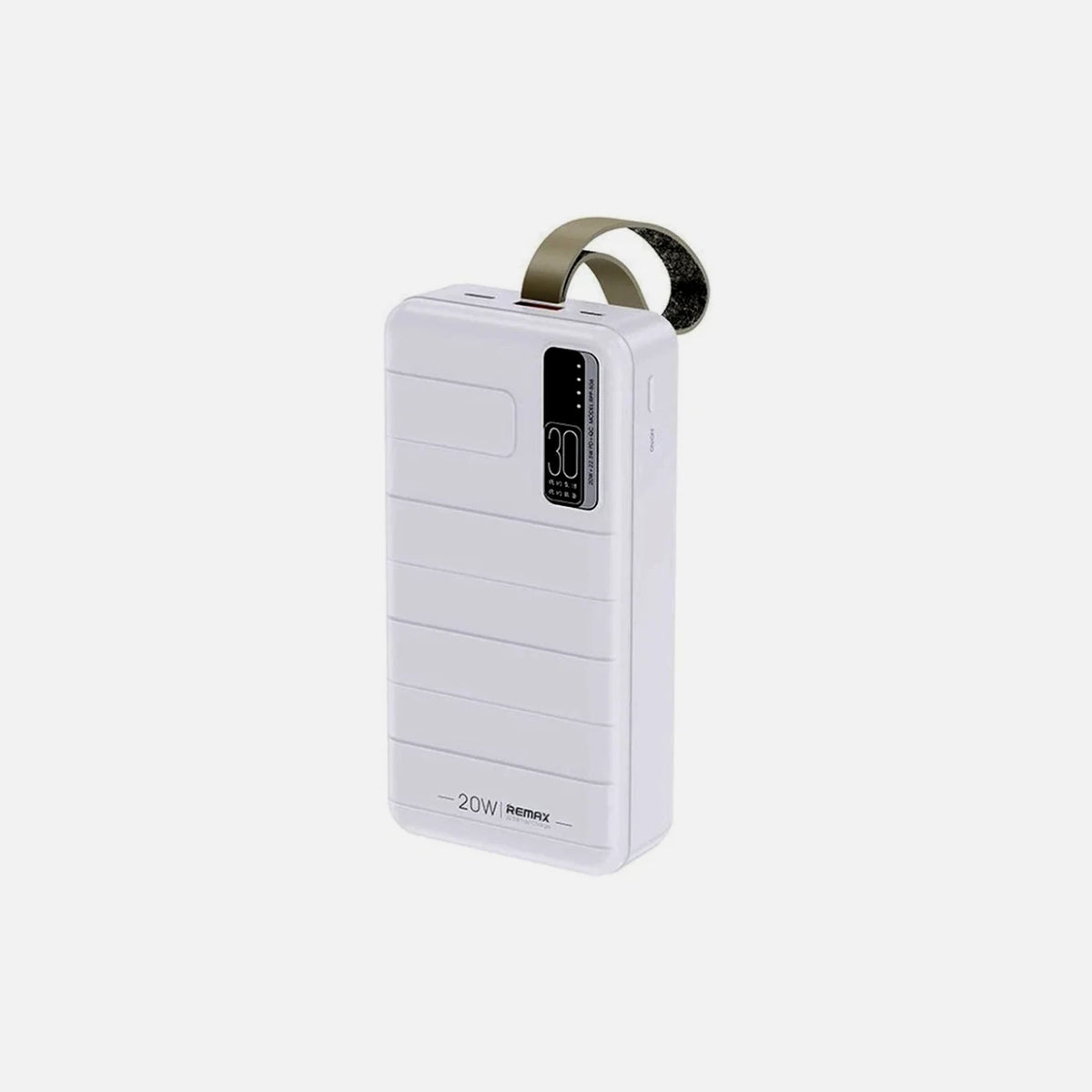 Remax Noah 30000 Power Bank 30000mAh 22.5W PD USB-C – LED Display, QC3.0, White