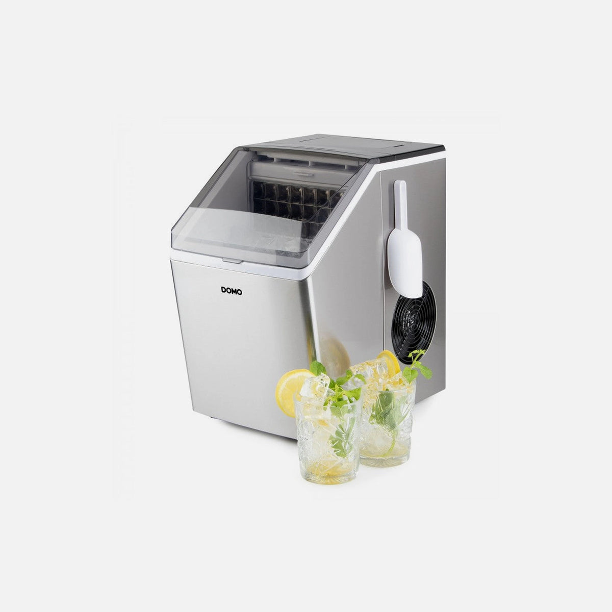 DOMO DO9301IB Ice Cube Maker – 20kg/24h, 3.2L Tank, 3 Cube Sizes, LED Display