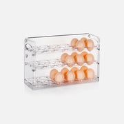 Vilde Egg Holder Organizer for 36 Eggs – 3-Tier Clear Fridge Storage Tray
