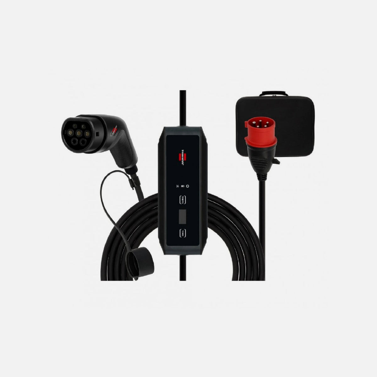 Brennenstuhl e-mobility Portable 3-Phase EV Charger 11kW – Type 2 to CEE, 8m Cable, Carry Bag