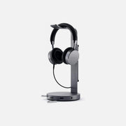 Satechi Aluminum Headphone Stand with USB Hub – 3× USB-A 3.0 + AUX, Space Gray, STH22