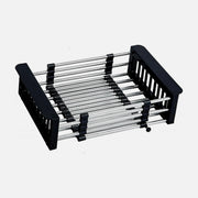 AJ Extendable Over-Sink Dish Drying Rack 28–45 × 22 × 11 cm – Black