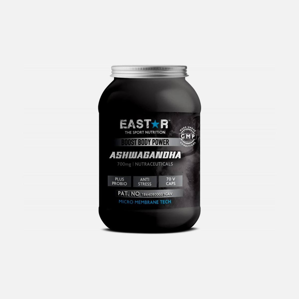 Eastar Ashwagandha with Probiotics 700mg – 70 Vegan Capsules