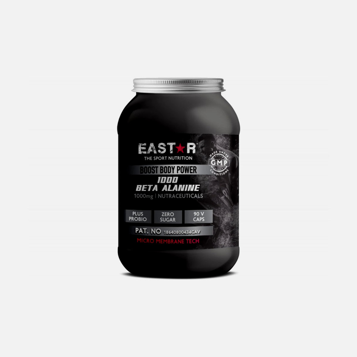 Eastar Beta Alanine 1000mg – 90 Vegan Capsules with Probiotics