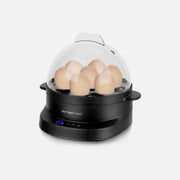 Emerio Smart Egg Boiler 7-Egg 350W – 3 Hardness Levels, Voice Alerts, Black
