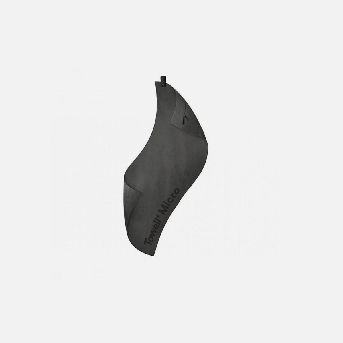 Stryve Towell+ Micro Microfibre Sports Towel 105×42.5cm – Zip Pocket, Iron Grey