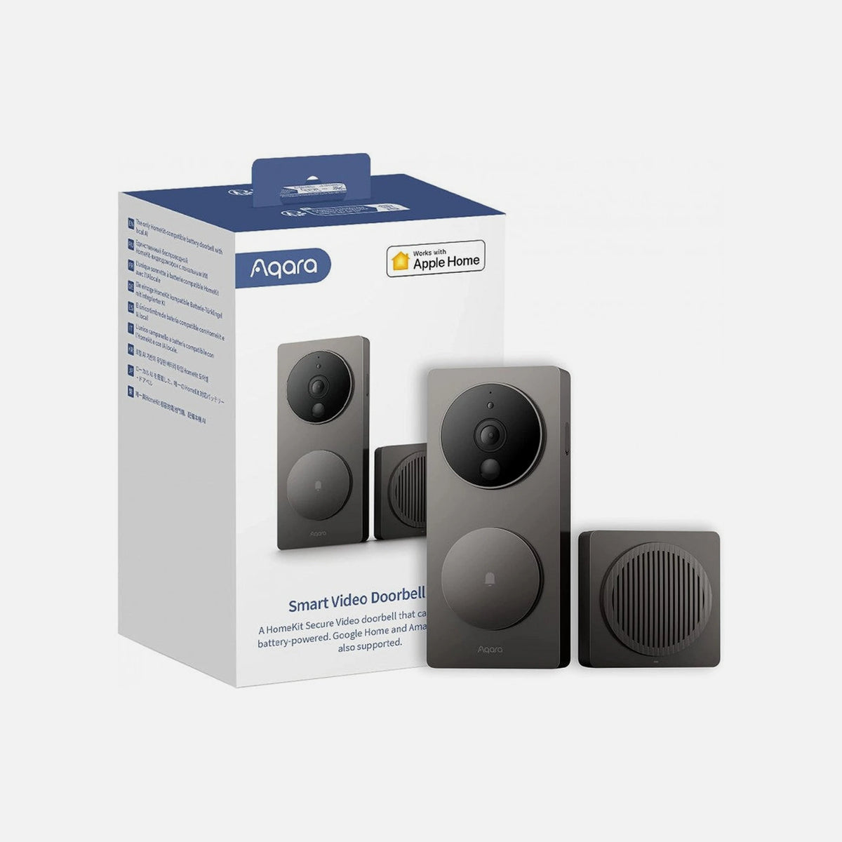 Aqara G4 Smart Video Doorbell 1080p – Face Recognition, HomeKit Secure Video, Black