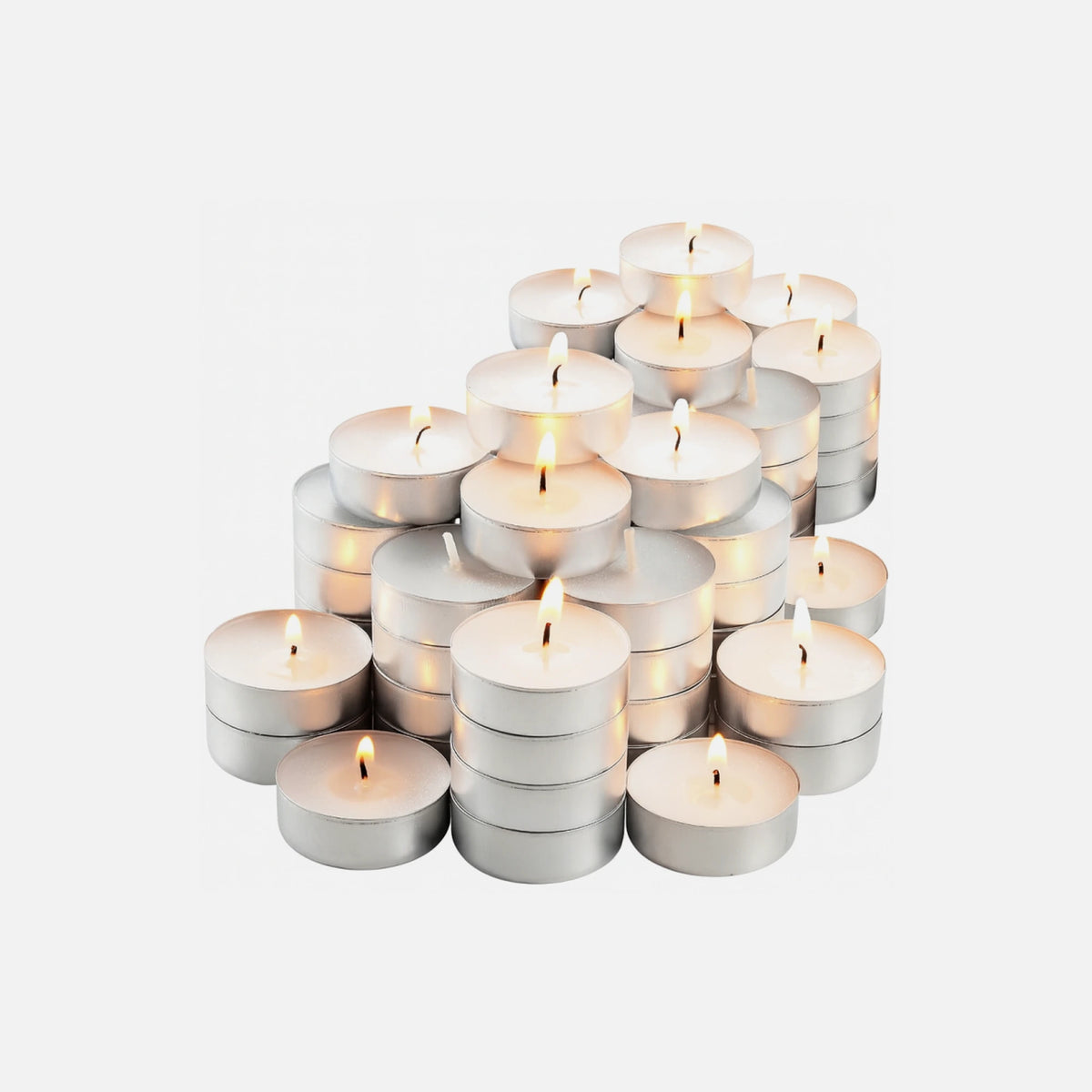 AJ Unscented White Candles – Set of 75, Multi-Purpose