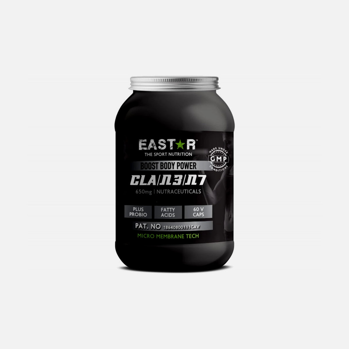 Eastar CLA + Omega-3 + Omega-7 Fatty Acids 650mg – 60 Vegan Capsules