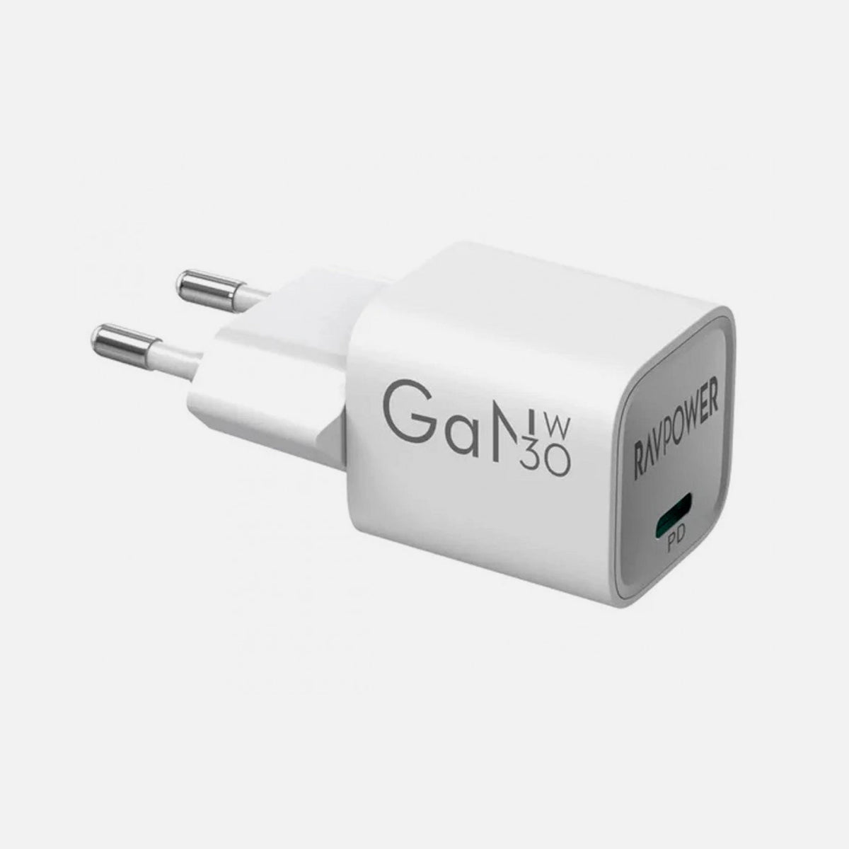 RAVPower RP-PC1056 30W GaN 5.0 USB-C Wall Charger – Compact PD, White