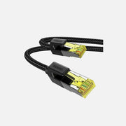 Ugreen Cat.7 F/FTP Ethernet Cable 5m – Nylon Braided, 10Gbps, 600MHz, RJ45 Shielded, Black