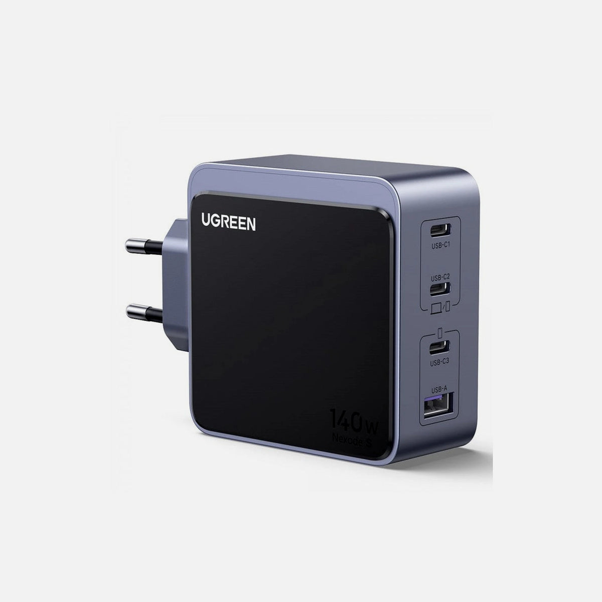 Ugreen X570 GaN 140W USB Charger – 1x USB-A + 3x USB-C, PD 3.1 / QC 5, Grey